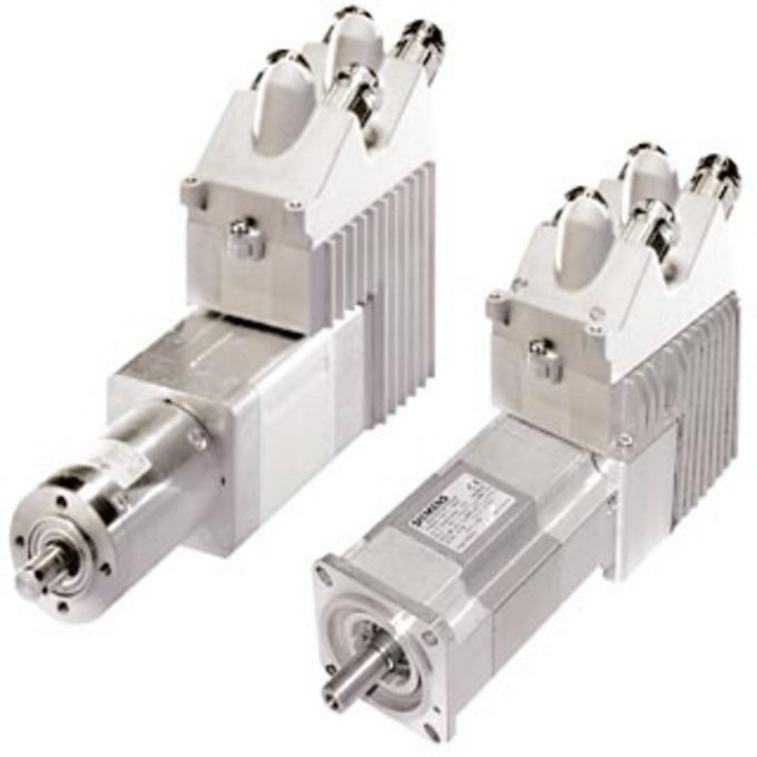 SIEMENS 6SN2155-2CP21-1BA1 SIMODRIVE POSMO A PROGRAMMABLE POSITIONING MOTOR PROFIBUS DP STANDARD SLAVE BRUSHLESS MOTOR 48 V 300 W PLANETARY GEARS I=49 WITH BRAKE IP65