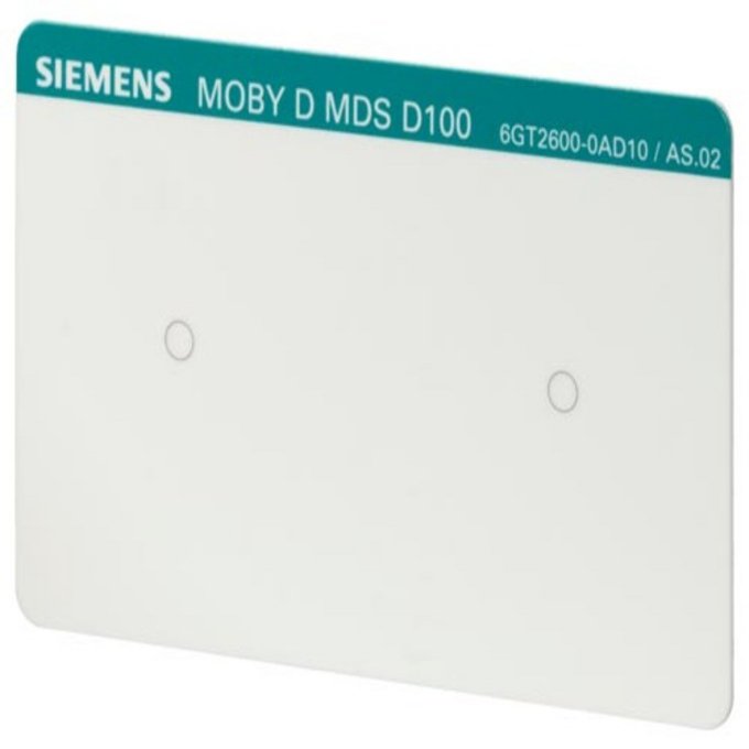 SIEMENS 6GT2600-0AD10 TRANSPONDER MDS D100 FUER RF200/RF300 ISO/MOBY D ISO CARD PETIX BIS +80° ISO 15693 CHIP TYP, NXP ICODE SLI, 112 BYTE ANWENDERSPEICHER; 85X 54X 0,8 MM 