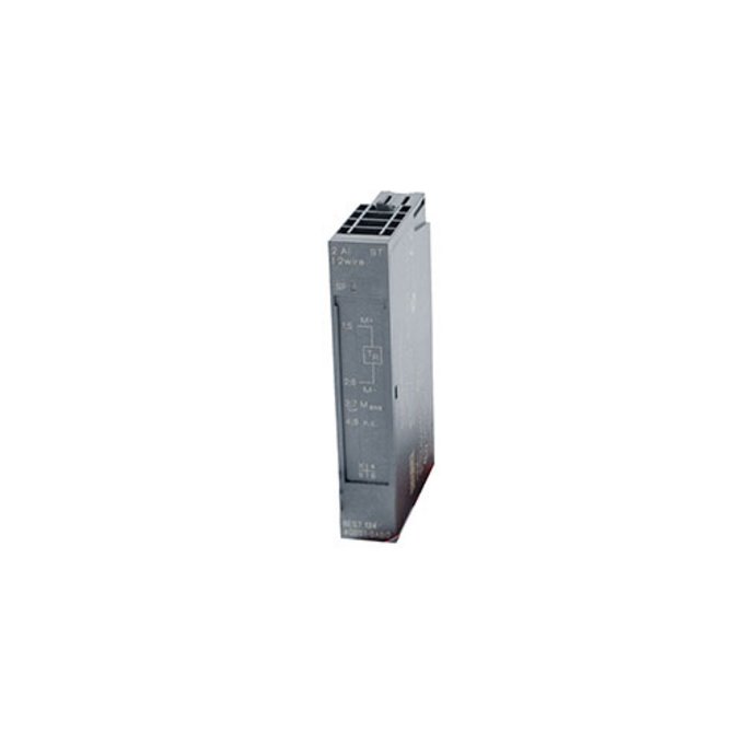 SIEMENS 6ES7134-4GB01-0AB0 SIMATIC DP, ELECTRONIC MODULE FOR ET 200S, 2 AI STAND. I-2DMU 15 MM WIDE, 4 .. 20MA; 13 BIT FOR 2-WIRE TRANSDUCER CYCLE TIME 65 MS/CHANNEL WITH LED SF