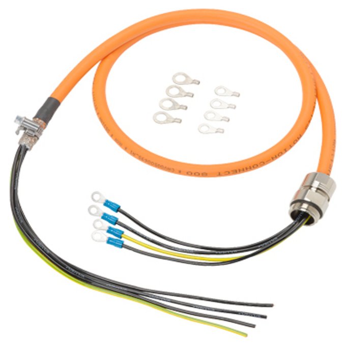SIEMENS 6FX8002-6AA00-1AF0 CABLE, PREASSEMBLED (POSMO A 330 W) MOTION CONNECT 800 OUTGOING DIRECTION D-END LENGTH = 5 M