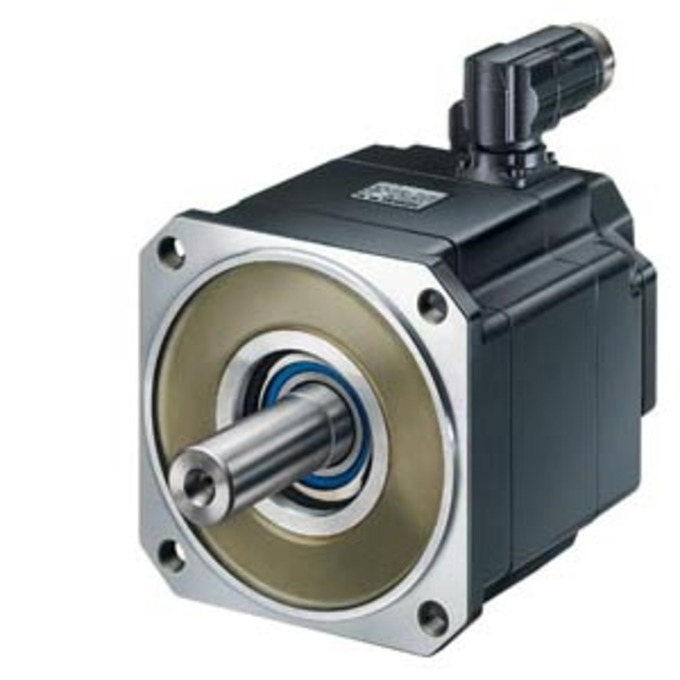 SIEMENS 1FL5060-0AC21-0AA0 SIMOTICS S SYNCHRONOUS MOTOR 1FL5 PN=0,8 KW; UZK=600V M0=4NM; NN=2000U/MIN NATURAL AIR COOLING SHAFT WITH FEATHERKY W/O HOLDING BRAKE