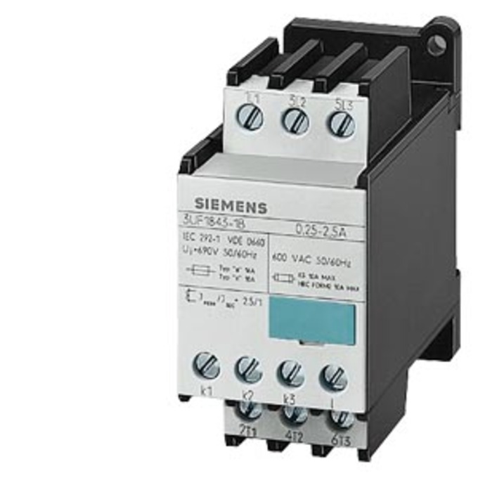 SIEMENS 3UF1843-1BA00 CURRENT TRANSFORMER, 3-PHASE FOR INSTALLING AS A SINGLE UNIT 2.5A / 1A, 0.1VA
