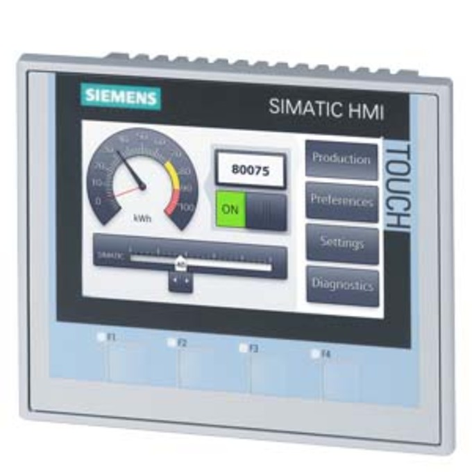 SIEMENS 6AV2124-2DC01-0AX0 SIMATIC HMI KTP400 COMFORT, COMFORT PANEL, TOUCH AND KEY OPERATION, 4 WIDESCREEN-TFT-DISPLAY, 16 MIL. COLORS, PROFINET INTERFACE, MPI/PROFIBUS DP INTE