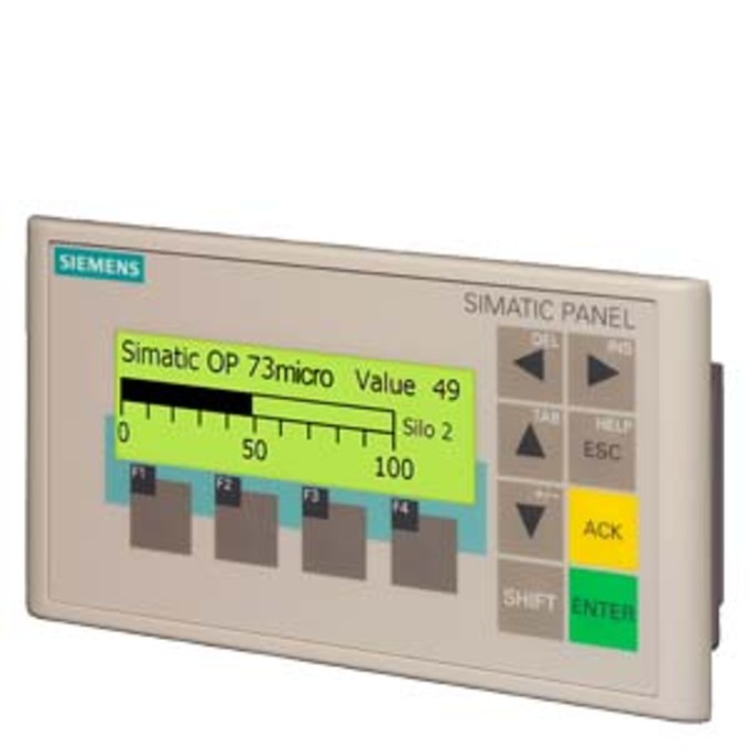 SIEMENS 6AV6640-0BA11-0AX0 SIMATIC OPERATOR PANEL OP 73MICRO FOR SIMATIC S7-200 3 LC DISPLAY, BACKLIT WITH GRAPHICS CAPABILITY CONFIGURABLE WINCC FLEXIBLE 2004 MICRO HSP UPWARDS