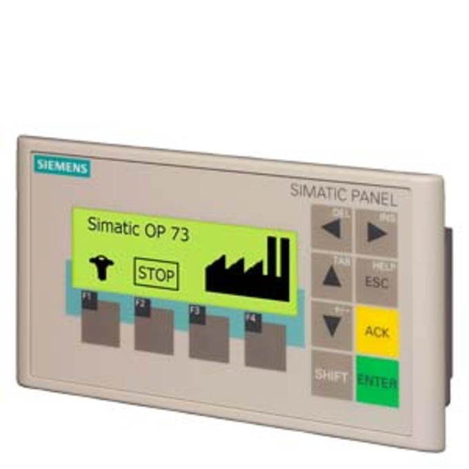 SIEMENS 6AV6641-0AA11-0AX0 SIMATIC OPERATOR PANEL OP 73 3 LC DISPLAY, BACKLIT, WITH GRAPHICS CAPABILITY, MPI-/PROFIBUS-DP INTERFACE, UP TO 1.5MB, CONFIGURABLE WINCC FLEXIBLE 200