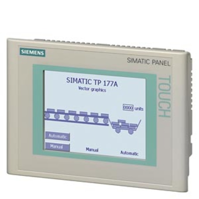 SIEMENS 6AV6642-0AA11-0AX1 SIMATIC TOUCH PANEL TP 177A 5,7 BLUE MODE STN-DISPLAY, MPI/PROFIBUS-DP INTERFACE, CONFIGURABLE WINCC FLEXIBLE 2004 COMPACT HSP UPWARDS; CONTAINS OPEN-