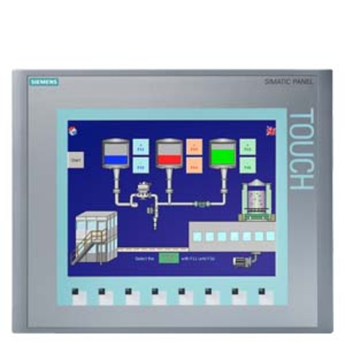 SIEMENS 6AV6647-0AF11-3AX0 SIMATIC HMI KTP1000 BASIC COLOR PN, BASIC PANEL, KEY AND TOUCH OPERATION, 10 TFT DISPLAY, 256 COLORS, PROFINET INTERFACE, CONFIGURATION FROM WINCC FLE