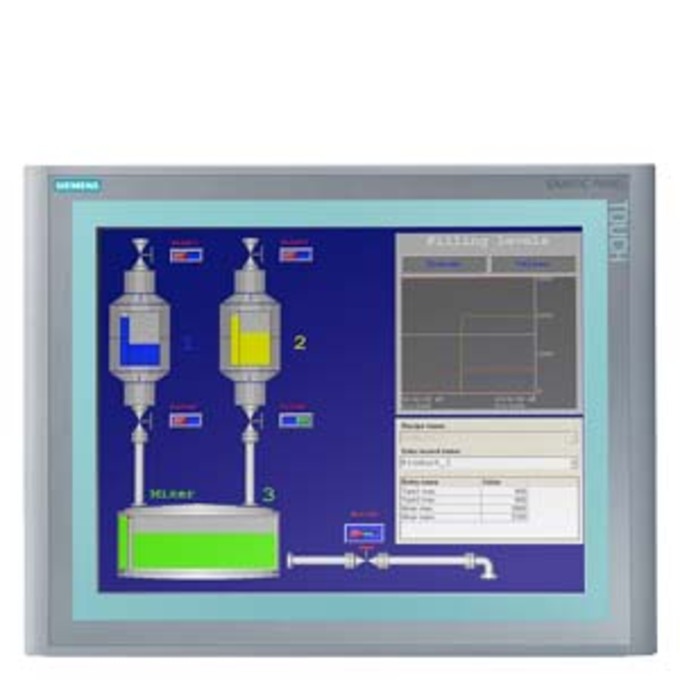 SIEMENS 6AV6647-0AG11-3AX0 SIMATIC HMI TP1500 BASIC COLOR PN, BASIC PANEL, TOUCH OPERATION, 15 TFT DISPLAY, 256 COLORS, PROFINET INTERFACE, CONFIGURATION FROM WINCC FLEXIBLE 200