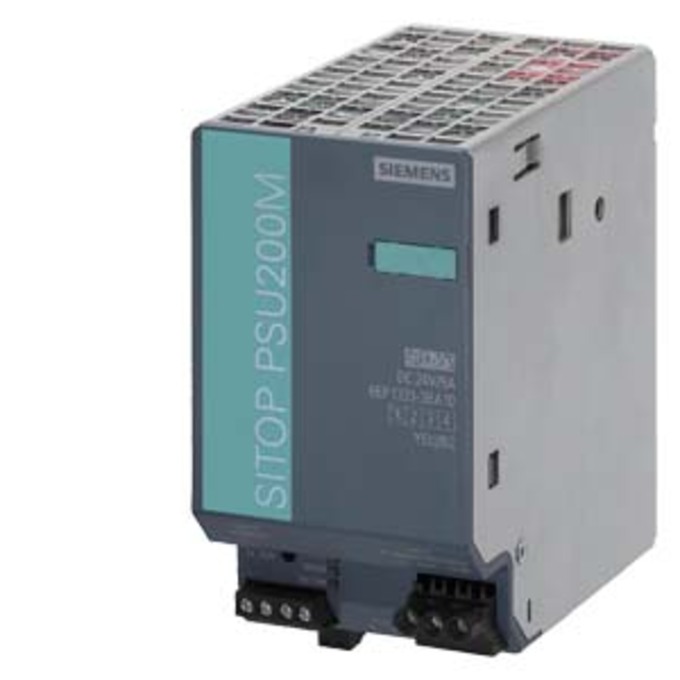 SIEMENS 6EP1333-3BA10-8AC0 SITOP PSU200M PLUS 5 STABILIZED POWER SUPPLY INPUT: 120-230/230-500 V AC OUTPUT: 24 V/5 A DC VERSION WITH PROTECTIVE VARNISH