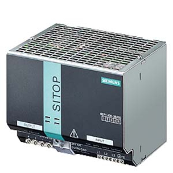 SIEMENS 6EP1436-3BA00-8AA0 SITOP MODULAR PLUS 20 STABILIZED POWER SUPPLY INPUT: 400-500 V 3 AC OUTPUT: 24 V DC/20 A VERSION WITH COATED PCB