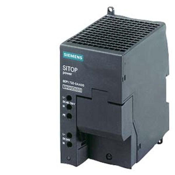 SIEMENS 6EP1732-0AA00 SITOP POWER 2, DC/DC STABILIZED POWER SUPPLY INPUT: 48/60/110 V DC OUTPUT: 24 V DC/2 A
