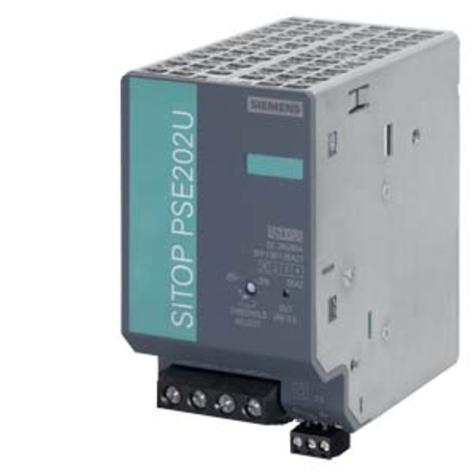 SIEMENS 6EP1961-3BA21 SITOP PSE202U REDUNDANCY MODULE INPUT/OUTPUT: 24 V/40 A DC CAN BE USED FOR DECOUPLING OF 2 SITOP POWER SUPPLIES WITH 20 A  MAX. OUTPUT CURRENT EACH
