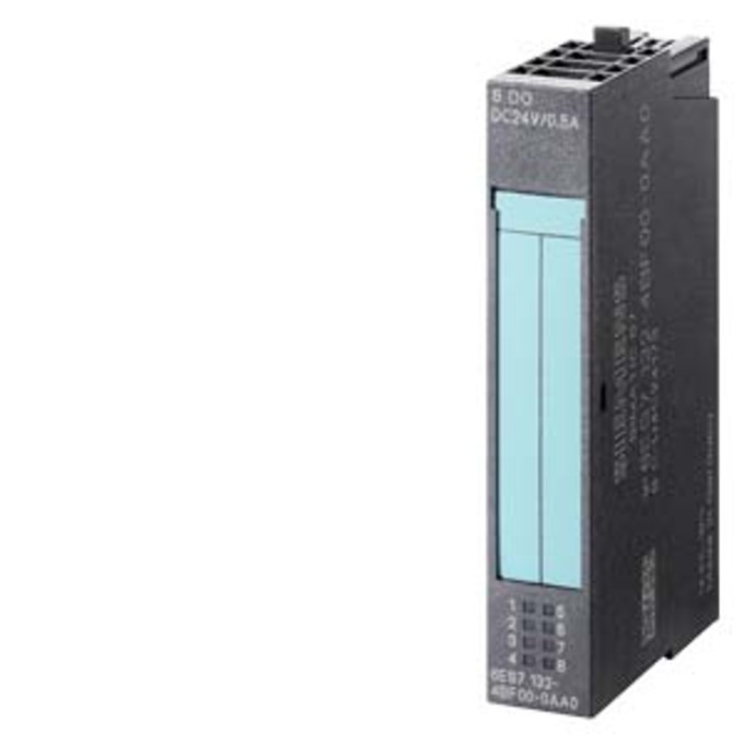 SIEMENS 6ES7132-4BF00-4AA0 SIMATIC DP, 100 ELECTR. MODULES FOR ET 200S, 8 DO DC24V/0,5A, 15 MM WIDTH, 100 PIECES PER PACKAGING UNIT