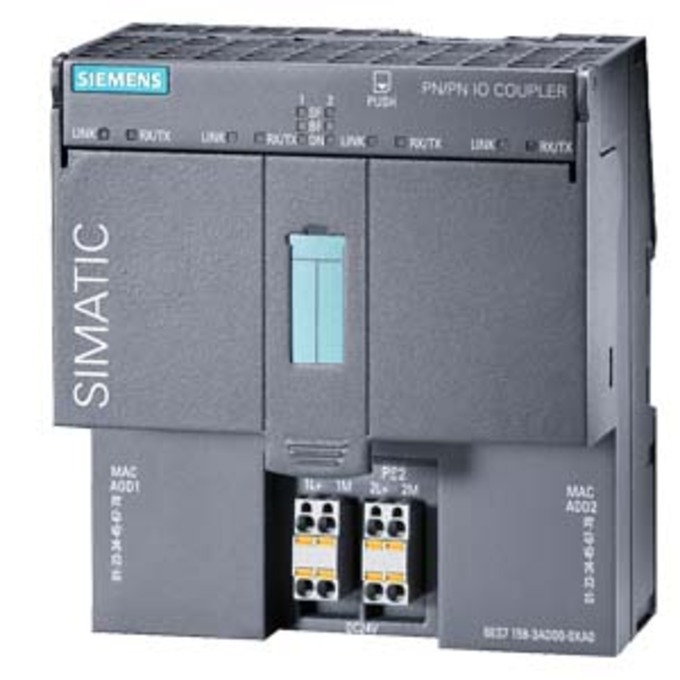 SIEMENS 6ES7158-3AD01-0XA0 SIMATIC DP, DISTRIBUTED I/O PN/PN COUPLER COUPLING MODULE  FOR CONNECTING TWO PROFINET NETWORKS TRANSFER OF PROFISAFE DATA REDUNDANT POWERSUPPLY