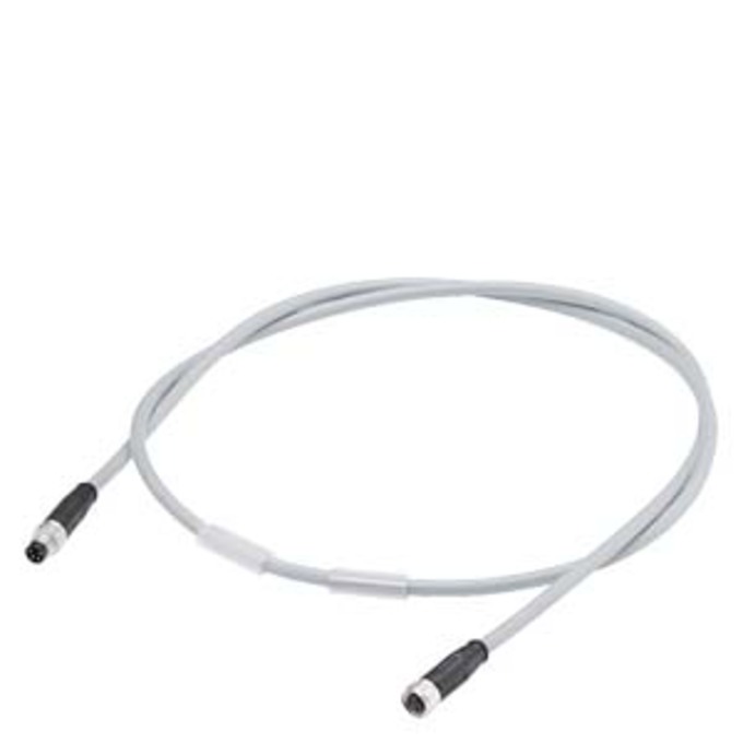 SIEMENS 6ES7194-2LH03-1AA0 POWER CABLE M8, PREASSEMBLED WITH M8 PLUG AND M8 SOCKET, 4 CORE, LENGTH 0,3M