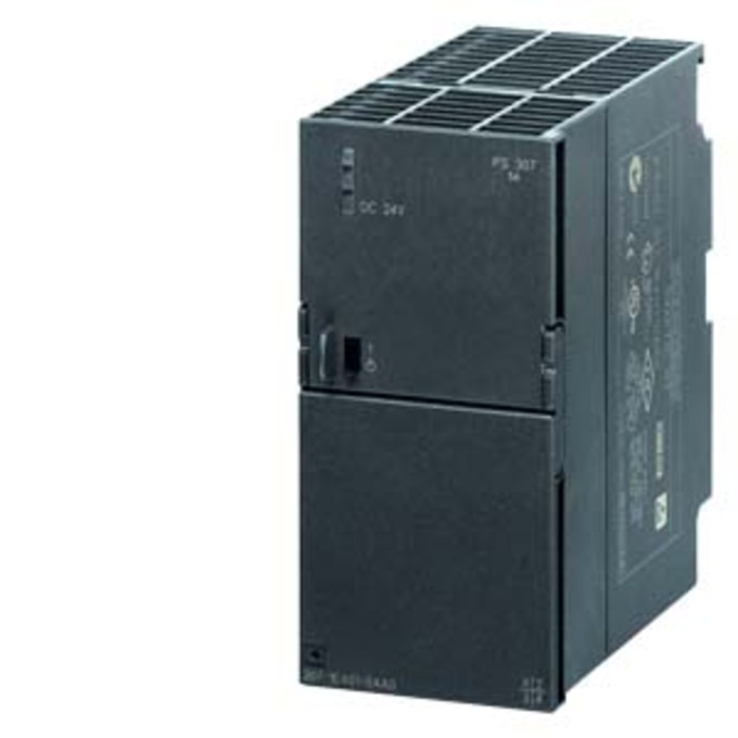 SIEMENS 6ES7307-1EA01-0AA0 SIMATIC S7-300 REGULATED POWER SUPPLY PS307 INPUT: 120/230 V AC, OUTPUT: 24 V/5 A DC