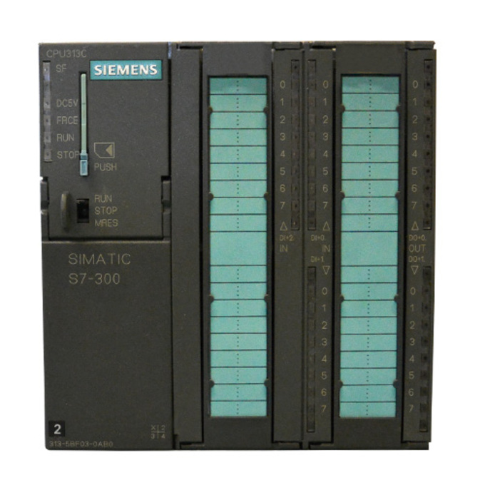 SIEMENS 6ES7313-5BF03-0AB0 SIMATIC S7-300, CPU 313C, COMPACT CPU WITH MPI, 24 DI/16 DO, 4 AI, 2 AO, 1 PT100, 3 HIGH-SPEED COUNTERS (30 KHZ), INTEGR. POWER SUPPLY 24 V DC, WORK M
