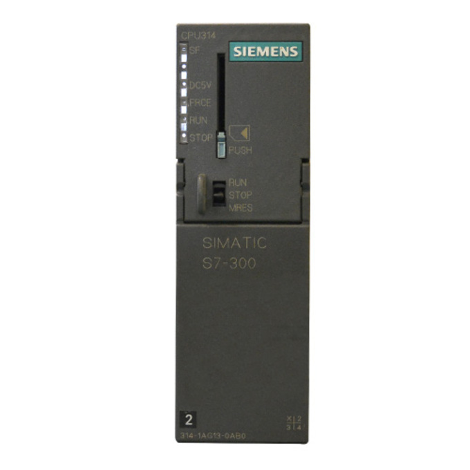 SIEMENS 6ES7314-1AG13-0AB0 SIMATIC S7-300, CPU 314 CENTRAL PROCESSING UNIT WITH MPI, INTEGR. POWER SUPPLY 24 V DC, WORK MEMORY 96 KB, MICRO MEMORY CARD REQUIRED