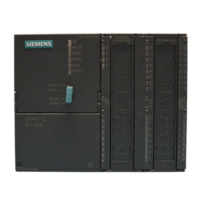 SIEMENS 6ES7314-5AE03-0AB0 SIMATIC S7-300, CPU 314 IFM COMPACT CPU WITH MPI, 16DI/16DO, 4AI/1AO, 2 X 40 PIN, INTEGRATED 24V DC POWER SUPPLY, 32 KBYTE WORKING MEMORY