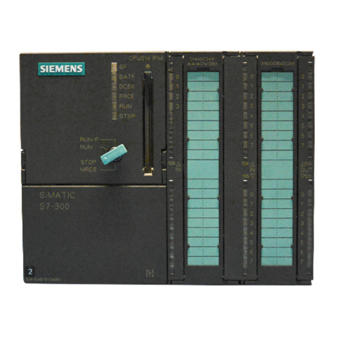 SIEMENS 6ES7314-5AE10-0AB0 SIMATIC S7-300, CPU 314 IFM COMPACT CPU WITH SLOT F. MC 16DI/16DO, 4AI/1AO, 2 X 40 PIN, INTEGRATED 24V DC POWER SUPPLY, 32 KBYTE WORKING MEMORY