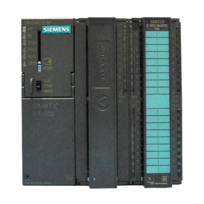SIEMENS 6ES7314-6CG03-0AB0 SIMATIC S7-300, CPU 314C-2 DP COMPACT CPU WITH MPI, 24 DI/16 DO, 4 AI, 2 AO, 1 PT100, 4 HIGH-SPEED COUNTERS (60 KHZ), INTEGRATED DP INTERFACE, INTEGR.