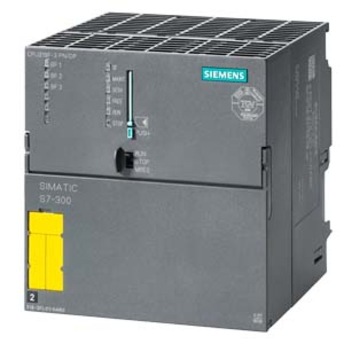 SIEMENS 6ES7318-3FL01-0AB0 SIMATIC S7-300 CPU319F-3 PN/DP, CENTRAL PROCESSING UNIT WITH 2.5 MB WORK MEMORY, 1ST INTERFACE MPI/DP 12 MBIT/S, 2ND INTERFACE DP MASTER/SLAVE 3RD INT