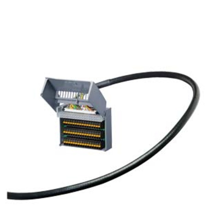 SIEMENS 6ES7923-5BC50-0DB0 CONNECTION CABLE SHIELDED FOR SIMATIC S7-1500 BETWEEN FRONT CONNECTOR MODULE A. CONNECT. MODULE 50 X 0.14QMM W/ IDC CONNECTORS,LENGTH 2.5M