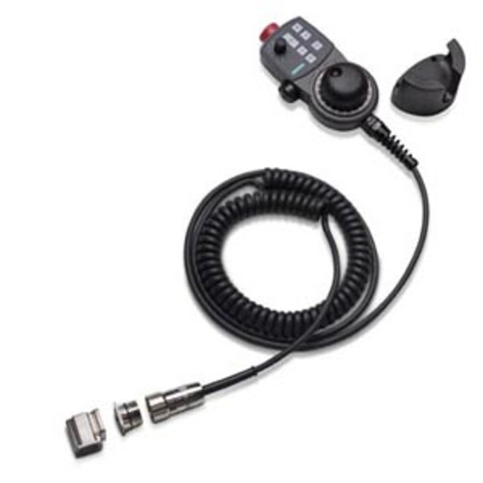 SIEMENS 6FX2007-1AD03 MINI HANDHELD UNIT 6FX2007-1AD03 FOR SINUMERIK WITH COILED CABLE 3.5 M, 2 CHAN. EMERGENCY STOP, 2 CHAN. ENABLING BUTTON 3-STEP WITH METAL CONNECTOR HA
