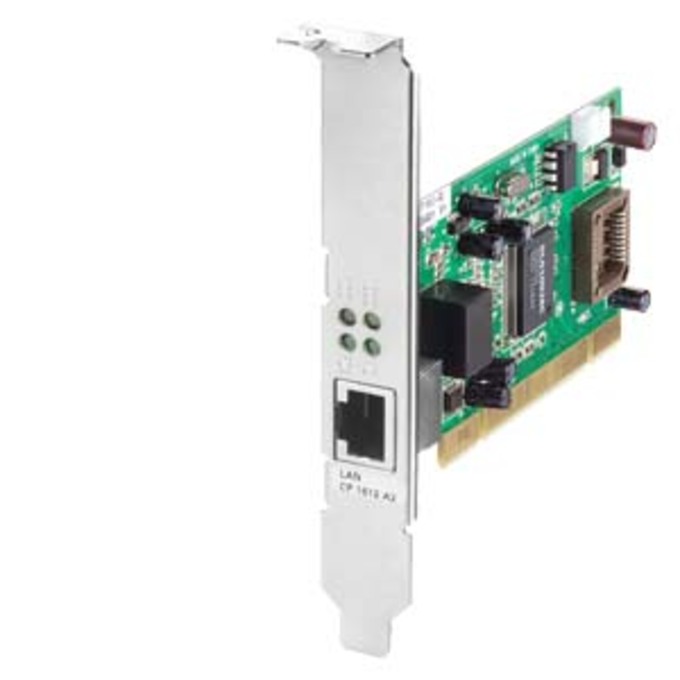 SIEMENS 6GK1161-2AA01 COMMUNICATION PROCESSOR CP 1612 A2 PCI-CARD (32 BIT; 3.3/5V UNIVERSAL KEYED) FOR CONNECT. TO  IND. ETHERNET (10/100/1000MBIT/S) WITH RJ45 PORT VIA SOF