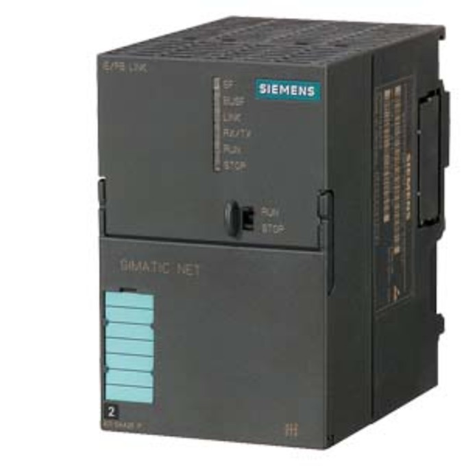 SIEMENS 6GK1411-5AB00 IE/PB LINK PN IO NETWORK TRANSITION BETWEEN IND. ETHERNET AND PROFIBUS WITH PROFINET IO FUNCTIONALITY, S7-ROUTING AND DATA BLOCK ROUTING, 10/100 MBIT 