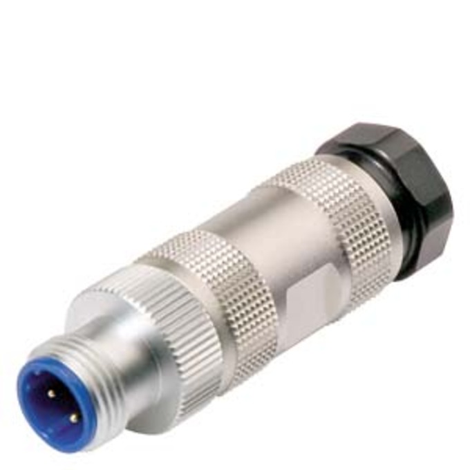 SIEMENS 6GK1901-0DB10-6AA0 IE M12 PLUG PRO M12 PLUG CONNECTOR W. RUGGED METAL HOUSING A. SHORT ASSEMBLY TIMES DUE TO THEIR INSULATION- DISPLACEMENT TECHNOLOGY METHOD, 180 DGR CA