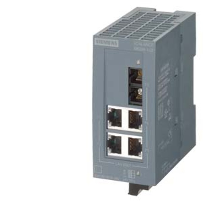 SIEMENS 6GK5004-1GL00-1AB2 SCALANCE XB004-1G UNMANAGED INDUSTRIAL ETHERNET SWITCH FOR 10/100/1000MBIT/S; WITH 4 X 10/100/1000MBIT/S RJ45-ELECTRICAL PORTS AND 1 X1000MBIT/S SC-PO