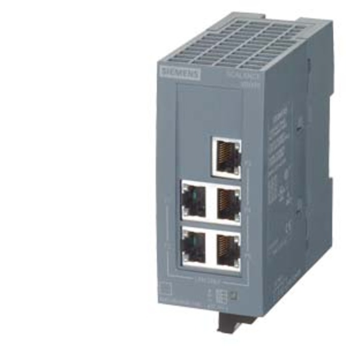SIEMENS 6GK5005-0GA00-1AB2 SCALANCE XB005G UNMANAGED INDUSTRIAL ETHERNET SWITCH FOR 10/100/1000MBIT/S; WITH 5 X 10/100/1000MBIT/S RJ45-ELECTRICAL PORTS FOR ESTABLISHING SMALL ST