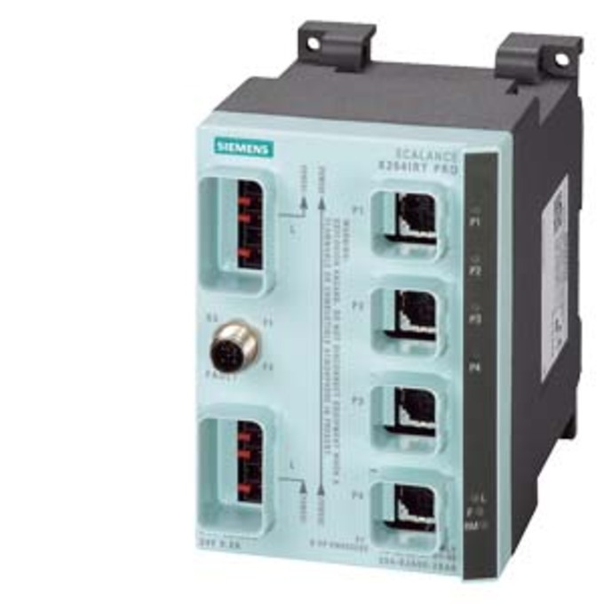 SIEMENS 6GK5204-0JA00-2BA6 SCALANCE X204IRT PRO, MANAGED IE IRT SWITCH IN PROT. CLASS IP65/67, 4X10/100 MBIT/S PUSH PULL RJ45 PORTS, FAULT SIGNAL CONTACT WITH SET- BUTTON, REDUN