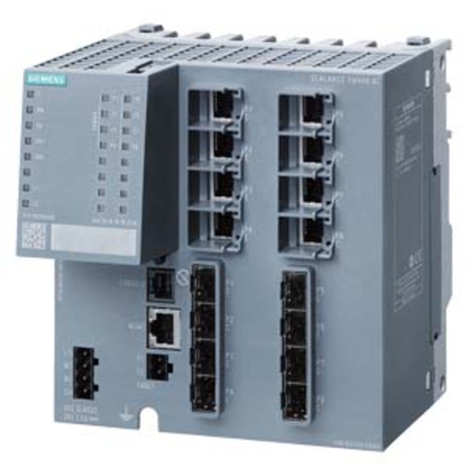 SIEMENS 6GK5408-8GR00-2AM2 SCALANCE XM408-8C; MANAGED MODULAR IE SWITCH; LAYER 3 INTEGRATED; 8 X 10/100/1000 MBIT/S RJ45; 8 X 100/1000 MBIT/S SFP; CONTAINS 8 COMBO PORTS; USABLE