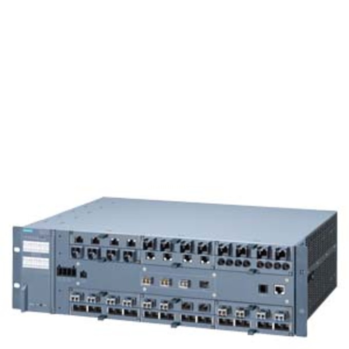SIEMENS 6GK5552-0AA00-2HR2 SCALANCE XR552-12M; MANAGED IE SWITCH LAYER3 PREPARED 19,RACK DATA CABLE OUTLET BACK SIDE, 4 X 1000/10000MBIT/S SFP PLUS; 12 X 100/1000MBIT/S 4-PORT- 
