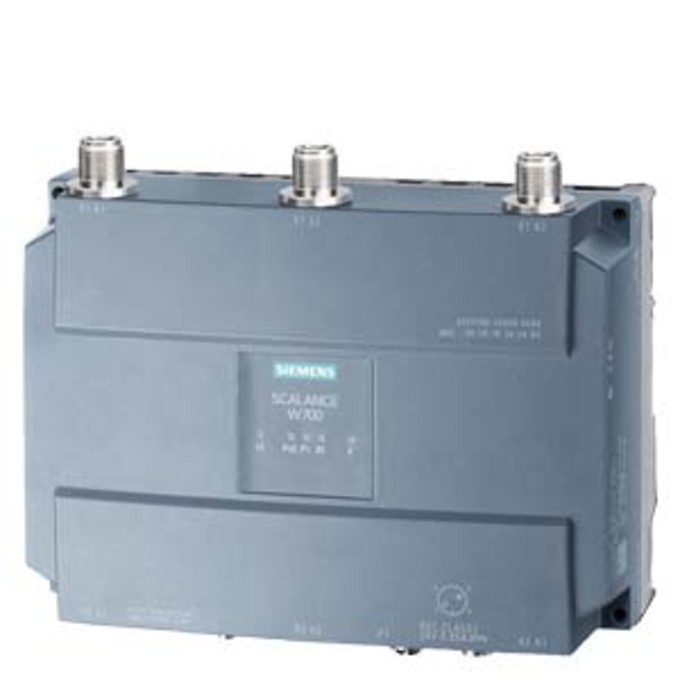 SIEMENS 6GK5748-1GD00-0AA0 IWLAN CLIENT, SCALANCE W748-1 M12, 1 RADIO, 3 N-CON ANTENNA CONNECTOR, IFEATURES SUPPORT VIA KEY-PLUG, IEEE 802.11A/B/G/H/N, 2,4/5GHZ, BRUTTO 450 MBIT