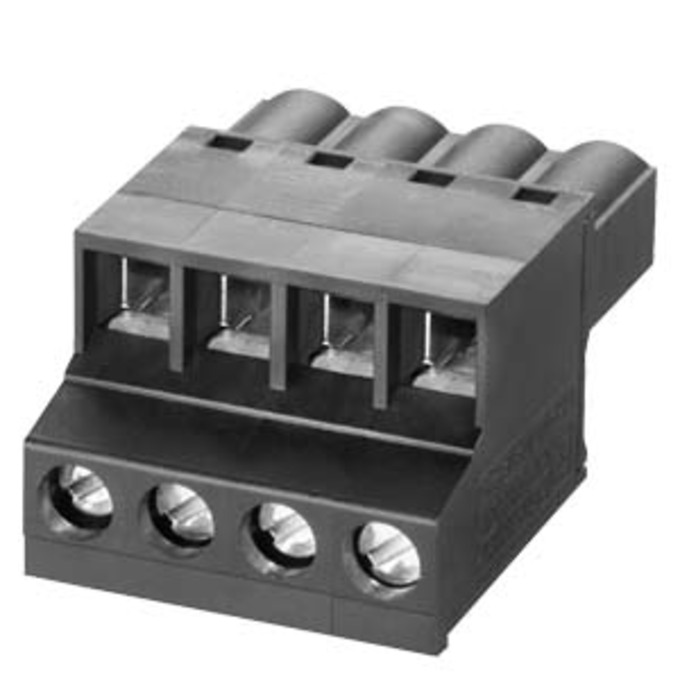 SIEMENS 6GK5980-1DB00-0AA5 TERMINAL BLOCK 4-PIN FOR SCALANCE POWER SUPPLY 24VDC; SPARE PART; 4 POLE TERMINAL BLOCK FOR POWER SUPPLY (24V DC); FOR SCALANCE X/W/S; 1 PACKAGE = 5 P
