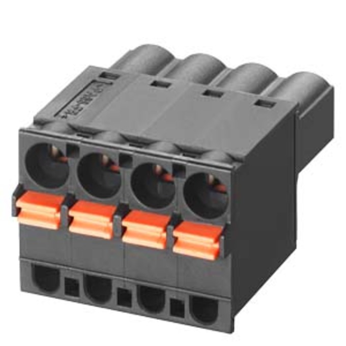SIEMENS 6GK5980-1DB10-0AA5 SPRING TYPE TERMINAL BLOCK 4-PIN FOR POWER SUPPLY 24VDC; FOR SCALANCE X/W/S/M; SPARE PART; 4-POLE SPRING-LOAD TERMINAL BLOCK  FOR POWER SUPPLY (24V DC