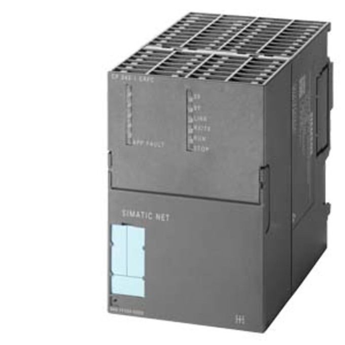 SIEMENS 6GK7343-1FX00-0XE0 COMMUNICATIONSPROCESSOR CP343-1 ERPC FOR CONNECTING SIMATIC S7-300 CPU TO INDUSTRIAL ETHERNET AND TO VARIOUS DATABASES. FUNCTIONS: TCP/UDP, S7-COMM, O