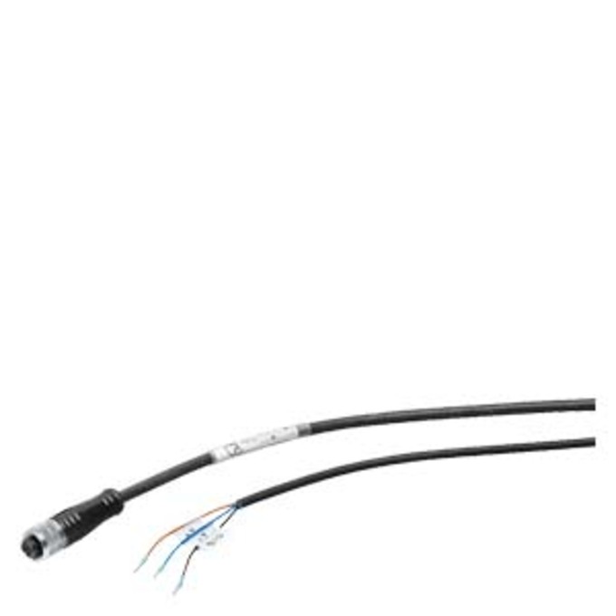 SIEMENS 6GT2891-4LH50 SIMATIC RF IO-LINK PLUG-IN CABLE, PREASSEMBLED, BETWEEN IO-LINK MASTER AND READER, M12 4-POLE. AND OPEN END, PUR, LENGTH 5 M