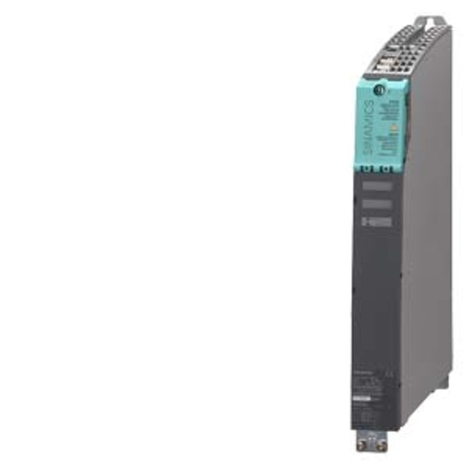 SIEMENS 6SL3120-1TE24-5AA3 SINAMICS S120 SINGLE MOTOR MODULE INPUT: DC 600V OUTPUT: 3AC 400V, 45A FRAME SIZE: BOOKSIZE INTERNAL AIR COOLING OPTIMIZED PULSE SAMPLE AND SUPPORT OF