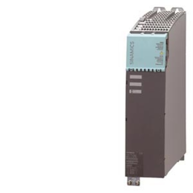 SIEMENS 6SL3120-2TE21-0AA4 SINAMICS S120 DOUBLE MOTOR MODULE INPUT: DC 600V OUTPUT: 3-PH 400V, 9A/9A FRAME SIZE: BOOKSIZE INTERNAL AIR COOLING OPTIMIZED PULSE SAMPLE AND SUPPORT