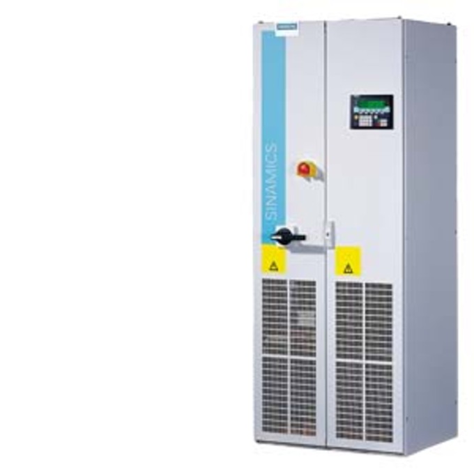 SIEMENS 6SL3710-1GH35-8AA3 SINAMICS G150 CONVERTER CABINET UNIT, AC/AC WITH CIM+CU320-2 3AC 660-690 V, 50/60 HZ NOM. POWER RATING: 560KW 6-PULSE SYSTEM WITHOUT REGENERATIVE FEED