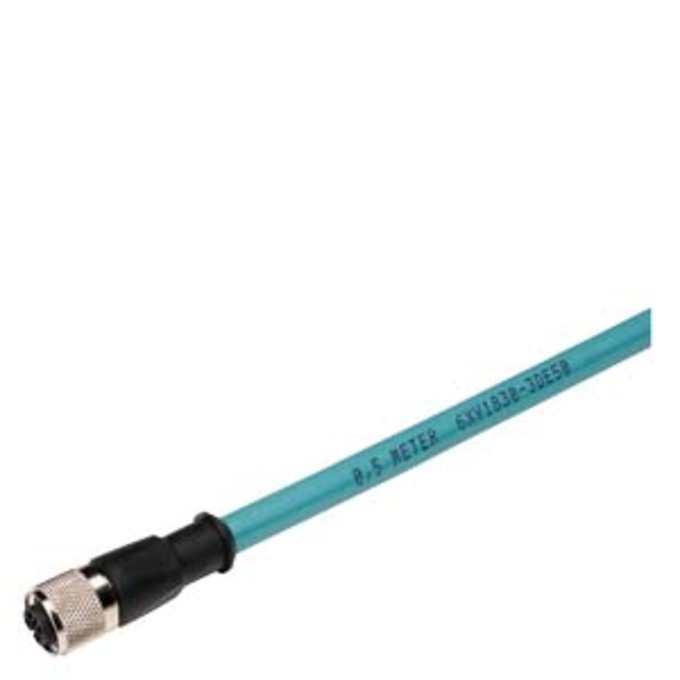 SIEMENS 6XV1830-3DE30 SIMATIC NET, PROFIBUS M12 CONNECTING CABLE, (ET200), PREASSEMBLED PB FC TRAILING CABLE WITH 2 M12 CONNECTORS, B-CODED, 5-PIN, 0.3 M