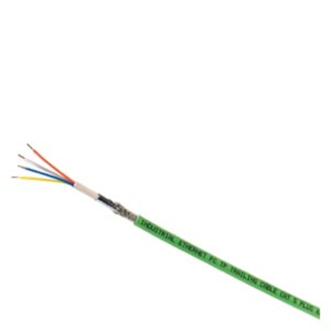 SIEMENS 6XV1841-2B IE FC TP ROBUST FLEXIBLE CABLE GP 2X2 (PROFINET TYPE B), TPE OUTER SHEATH, WITH FLEXIBLE WIRES, FOR CONNECT. TO FC RJ45 PLUG A. FC OUTLET RJ45, 4-WIRE