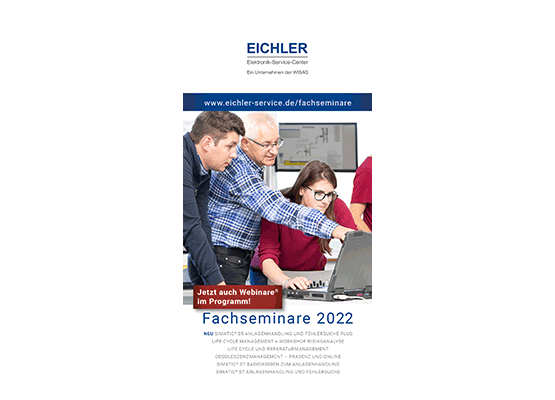 Titelseite Flyer EICHLER Seminarkalender 2022